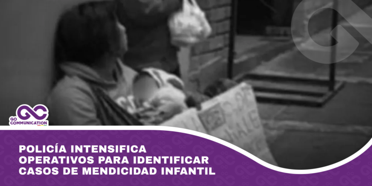 Policía intensifica operativos para identificar casos de mendicidad infantil