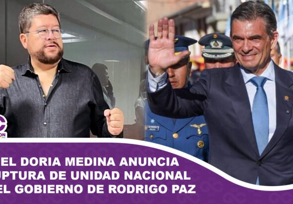 Samuel Doria Medina anuncia la ruptura de Unidad Nacional con el gobierno de Rodrigo Paz