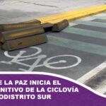 Alcaldía de La Paz inicia el retiro definitivo de la ciclovía en el macrodistrito Sur