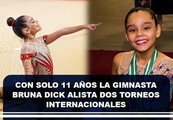 Con solo 11 años la gimnasta Bruna Dick alista dos torneos internacionales