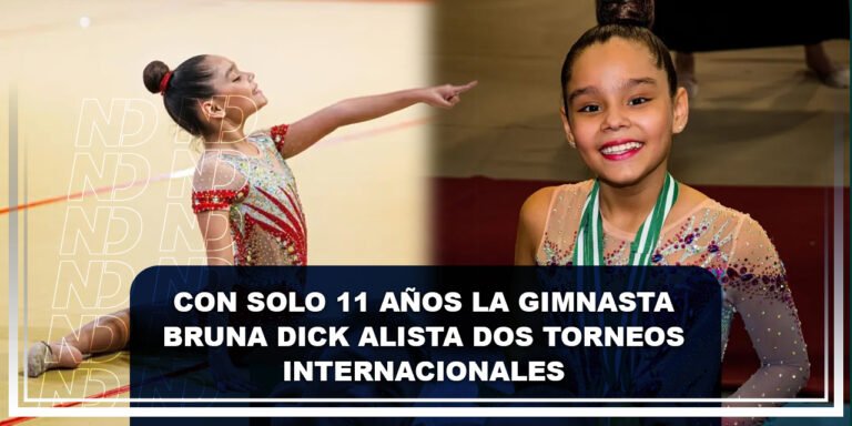 Con solo 11 años la gimnasta Bruna Dick alista dos torneos internacionales