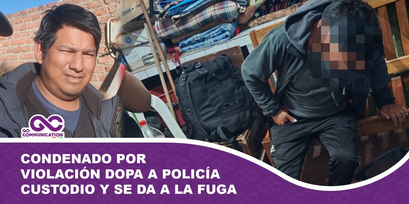 Condenado por violación dopa a policía y escapa