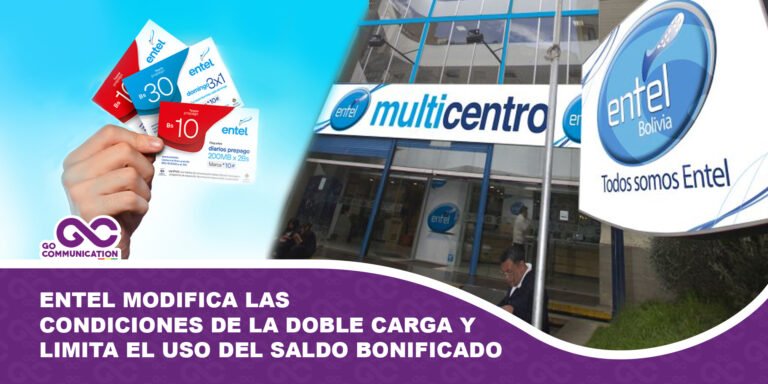 Entel modifica las condiciones de la doble carga y restringe el uso del saldo bonificado 2