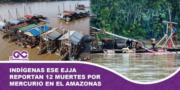 Indígenas Ese Ejja reportan 12 muertes por Mercurio en el Amazonas