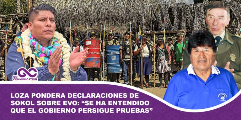 Loza pondera declaraciones de Sokol sobre Evo se ha entendido que el Gobierno persigue falsificando pruebas