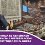 Ministro Espinoza es censurado por inasistencia a la interpelación y debe ser destituido en 24 horas