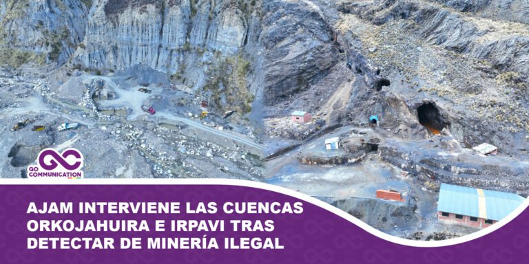 AJAM interviene las cuencas Orkojahuira e Irpavi tras detectar actividades de minería ilegal