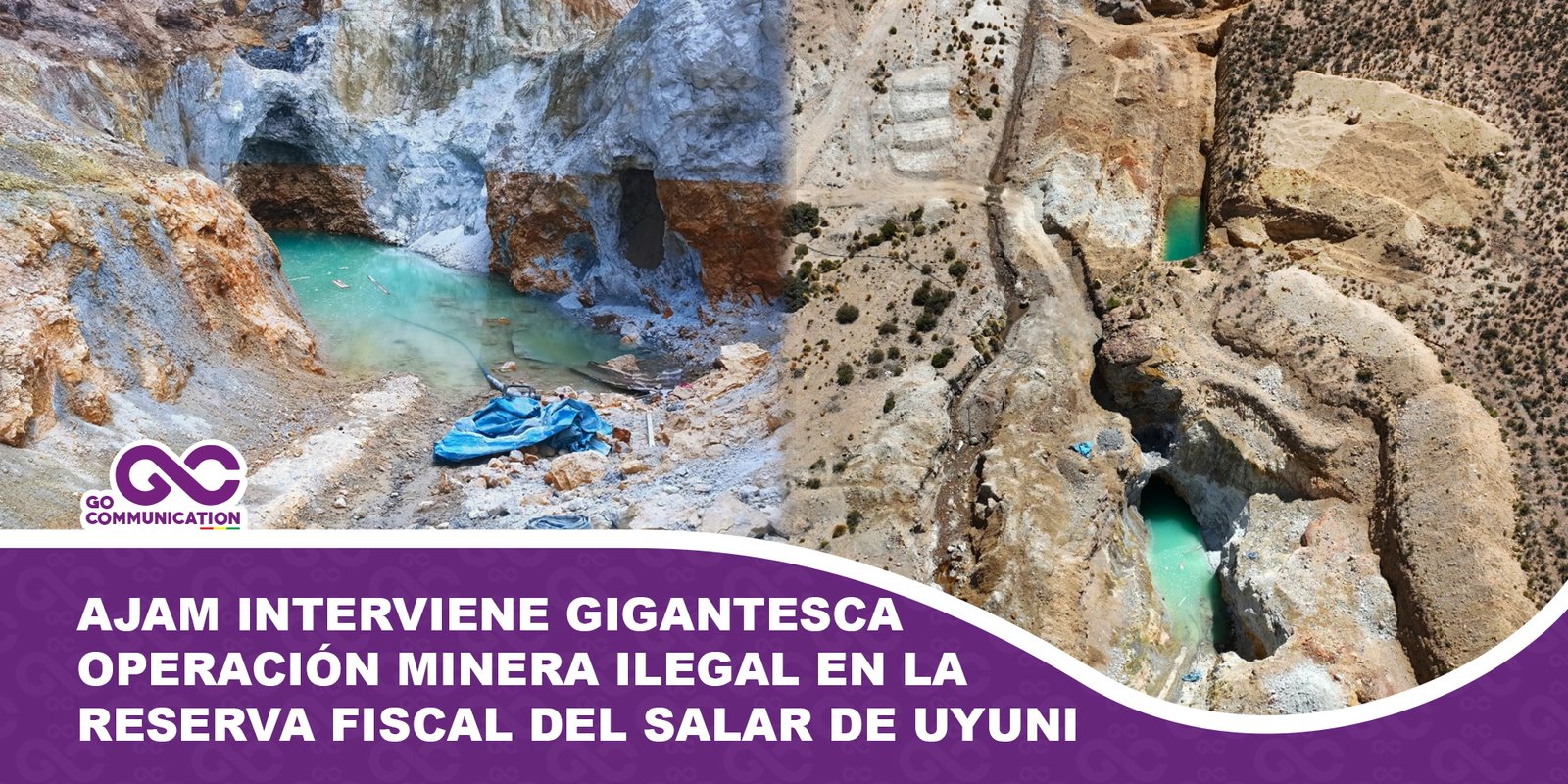 AJAM interviene y paraliza gigantesca operación minera ilegal en la Reserva Fiscal del Salar de Uyuni