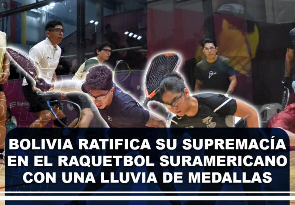 Bolivia ratifica su supremacía en el raquetbol suramericano con una lluvia de medallas