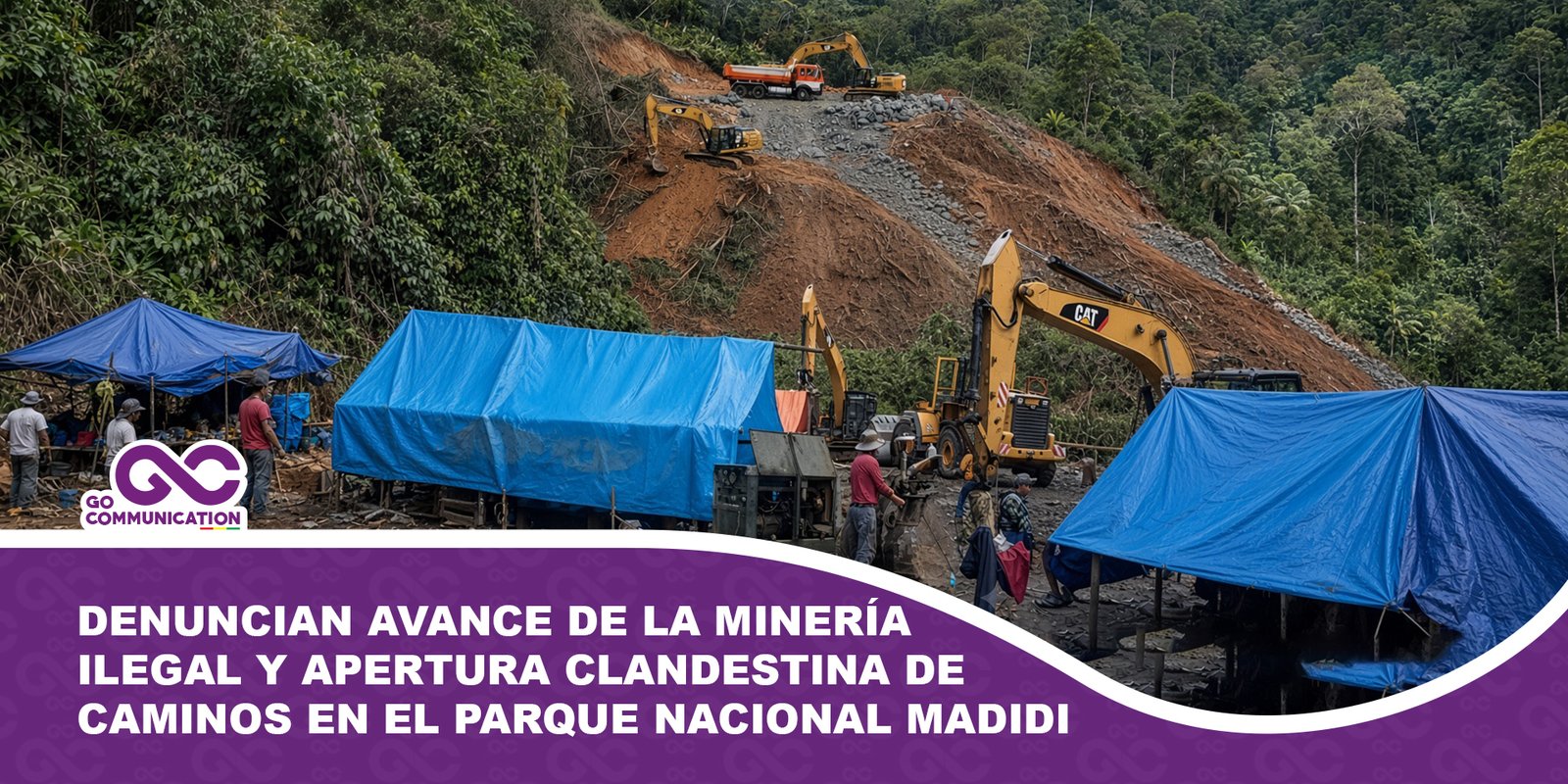 Denuncian avance de la minería ilegal y apertura clandestina de caminos en el Parque Nacional Madidi