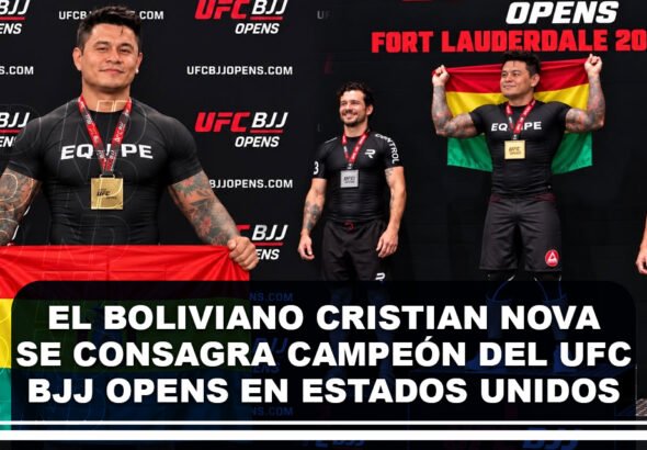 El boliviano Cristian Nova se consagra campeón del UFC BJJ OPENS en Estados Unidos