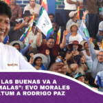 Evo da ultimátum a Rodrigo Paz