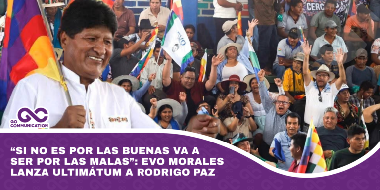 Evo da ultimátum a Rodrigo Paz