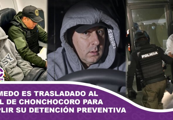 Fernando Cerimedo es trasladado al penal de Chonchocoro para cumplir su detención preventiva