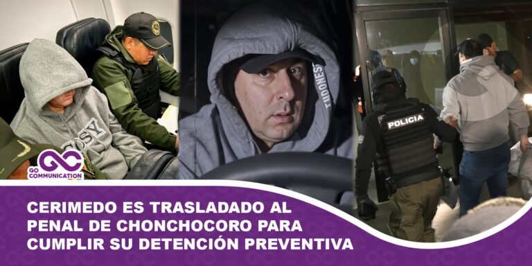 Fernando Cerimedo es trasladado al penal de Chonchocoro para cumplir su detención preventiva