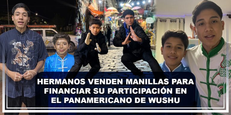 Hermanos cruceños venden manillas para financiar su participación en el Panamericano de Wushu