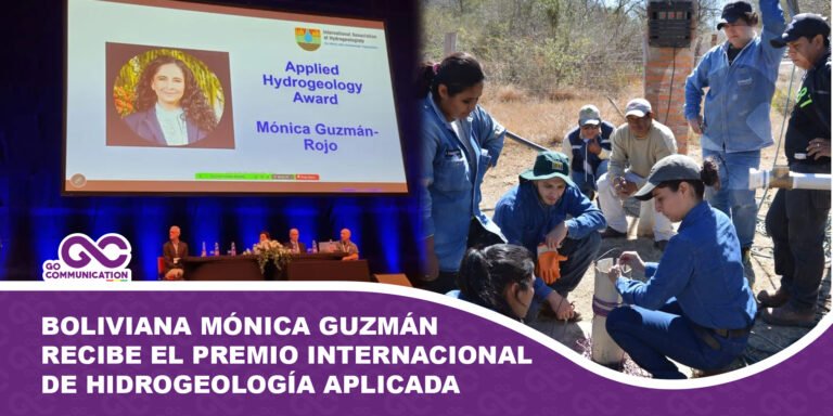 Hidróloga boliviana Mónica Guzmán recibe el Premio Internacional de Hidrogeología Aplicada 2026
