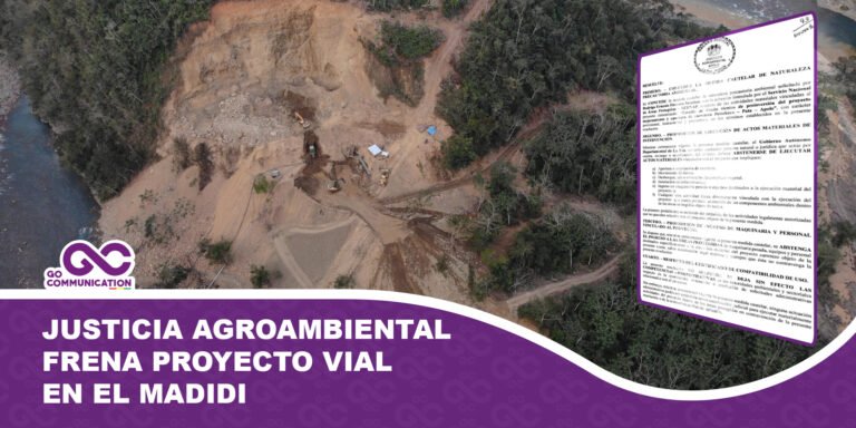 Justicia agroambiental frena proyecto vial en el Madidi