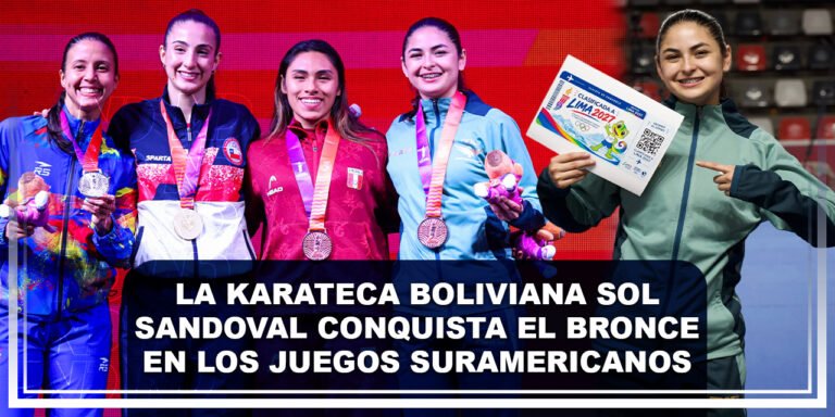 La karateca boliviana Sol Sandoval conquista el bronce en los Juegos Suramericanos