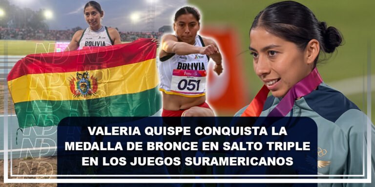 La tarijeña Valeria Quispe conquista la medalla de bronce en salto triple en los Juegos Suramericanos