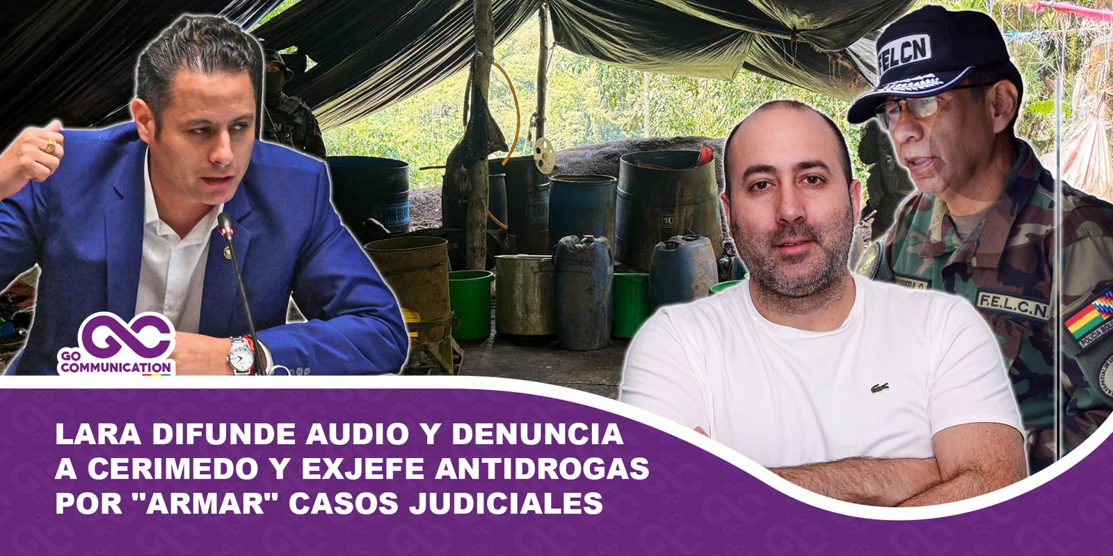 Lara difunde audio y denuncia a Cerimedo y exjefe antidrogas por armar casos judiciales