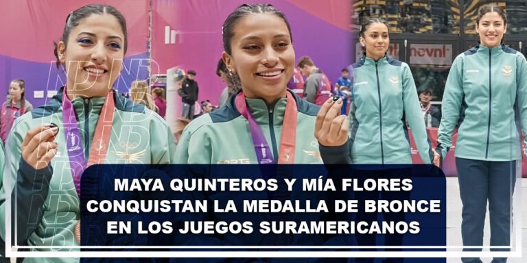 Maya Quinteros y Mía Flores conquistan la medalla de bronce en los Juegos Suramericanos