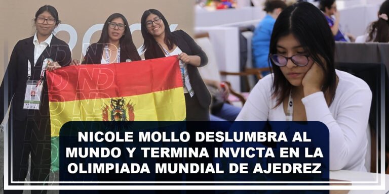 Nicole Mollo deslumbra al mundo y termina invicta en la Olimpiada Mundial de Ajedrez