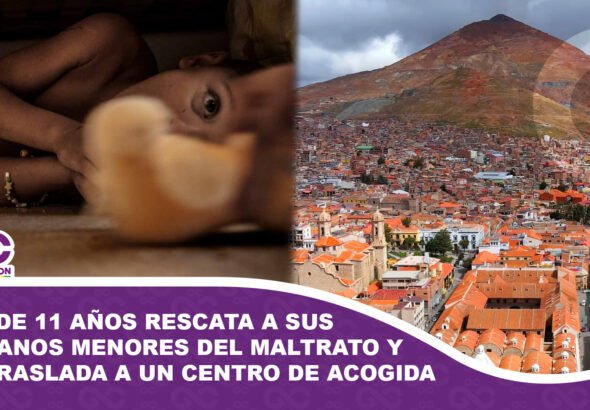 Niño de 11 años rescata a sus hermanos menores del maltrato y los traslada a un centro de acogida en Potosí