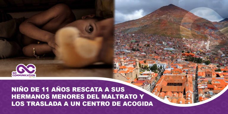 Niño de 11 años rescata a sus hermanos menores del maltrato y los traslada a un centro de acogida en Potosí