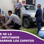 Presidente de la Cámara de Diputados se hace amarrar los zapatos al estilo Evo