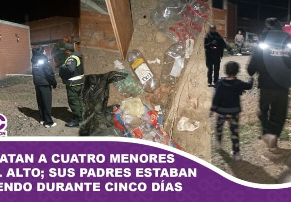 Rescatan a cuatro menores en El Alto