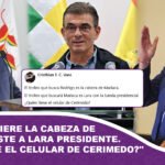 Rodrigo quiere la cabeza de Mariaca y este a Lara presidente. Quién tiene el celular de Cerimedo