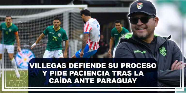 Villegas defiende su proceso y pide paciencia tras la caída ante Paraguay