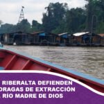 Balseros de Riberalta defienden trabajo de dragas de extracción de oro en el río Madre de Dios