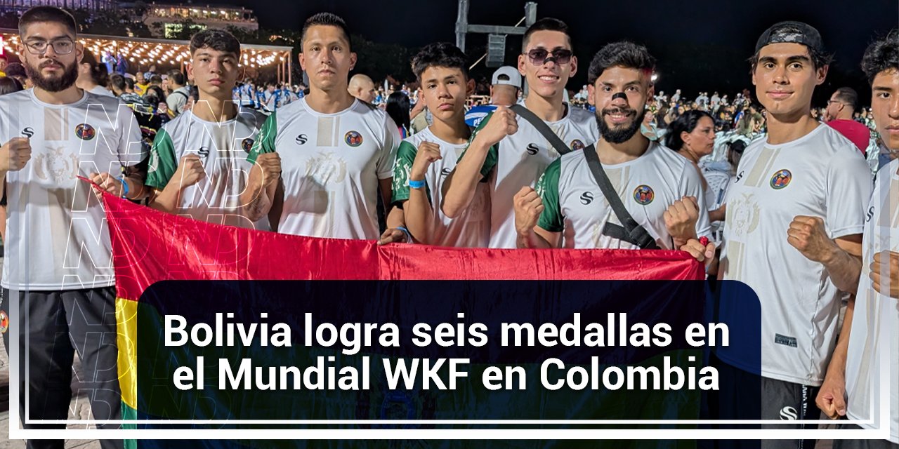 Bolivia logra seis medallas en el Mundial WKF en Colombia