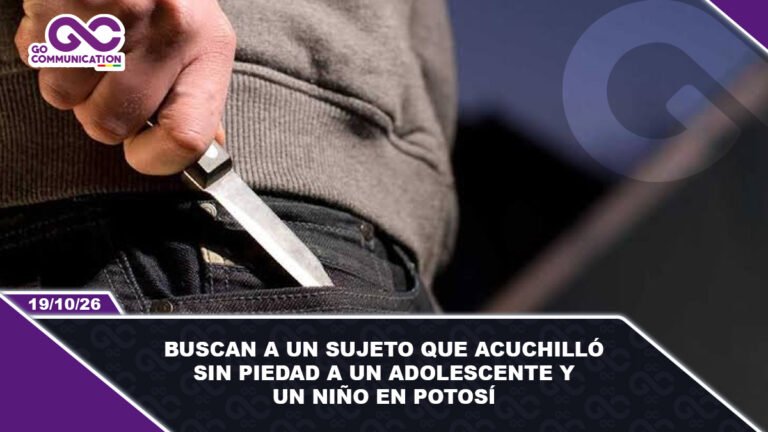 Buscan a un sujeto que acuchilló sin piedad a un adolescente y un niño en Potosí