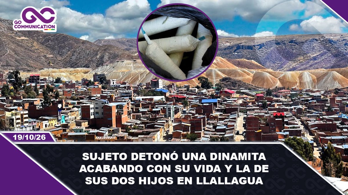 Buscan a un sujeto que detonó una dinamita acabando con la vida de sus dos hijos en Llallagua