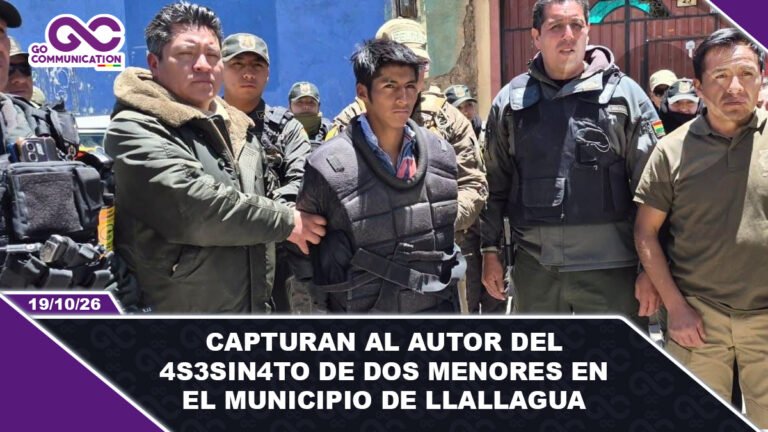Capturan al autor del asesinato de dos menores en el municipio de Llallagua