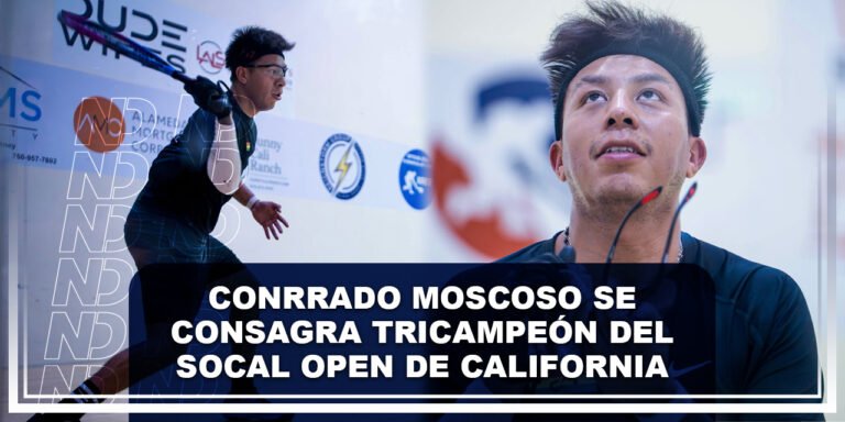 Conrrado Moscoso se consagra tricampeón del SoCal Open de California