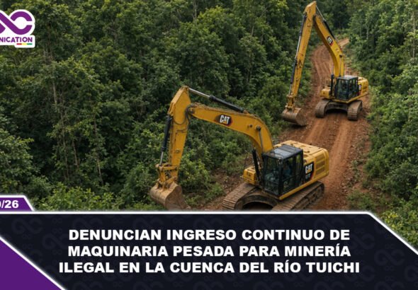 Denuncian ingreso continuo de maquinaria pesada para minería ilegal en la cuenca del río Tuichi