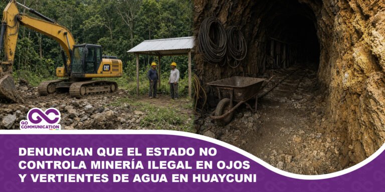 Denuncian que el Estado no controla minería ilegal en ojos y vertientes de Agua en Huaycuni