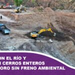 Destrozaron el río y removieron cerros enteros para lavar oro sin freno ambiental
