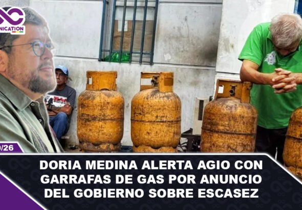 Doria Medina alerta agio con garrafas de gas por anuncio del Gobierno sobre escasez