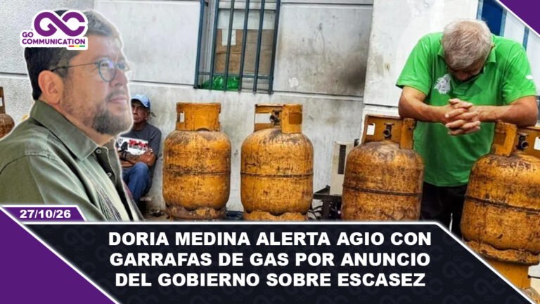 Doria Medina alerta agio con garrafas de gas por anuncio del Gobierno sobre escasez