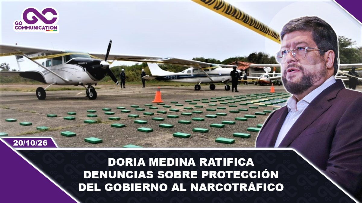 Doria Medina ratifica denuncias sobre protección del Gobierno al narcotráfico