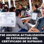 El TSE anuncia actualización de fotografías del certificado de sufragio