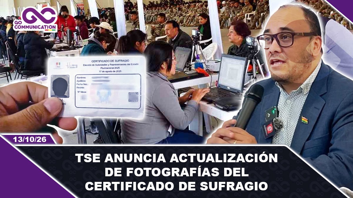 El TSE anuncia actualización de fotografías del certificado de sufragio