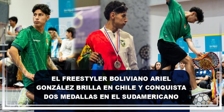 El freestyler boliviano Ariel González brilla en Chile y conquista dos medallas en el Sudamericano