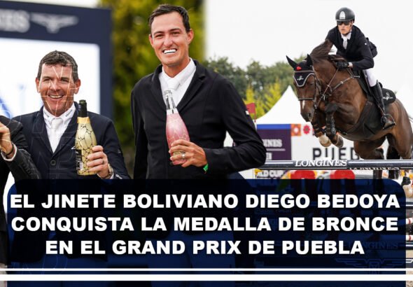 El jinete boliviano Diego Bedoya conquista la medalla de bronce en el Grand Prix de Puebla