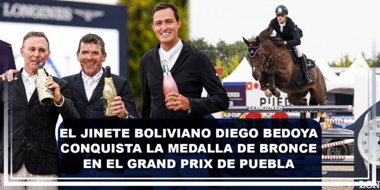 El jinete boliviano Diego Bedoya conquista la medalla de bronce en el Grand Prix de Puebla